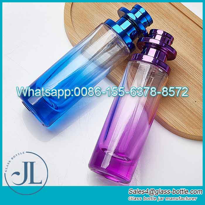 Gradient Color Screw Neck Perfume Bottle Sample Vials Refillable Wholesale