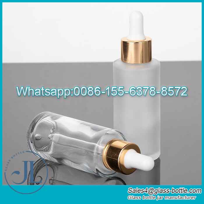 30ml Gold Metallic Rimmed Dropper Glass Pipette Bottle Wholesale