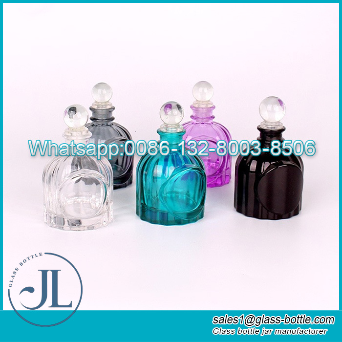 Stripe Pattern Decoration Vintage Glass Aroma Bottles Wholesale