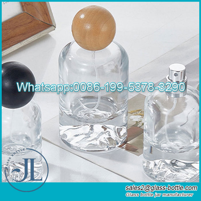 Transparent volcano bottom bayonet perfume spray bottle